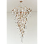 2-Story Tree Branch Staircase Crystal Chandelier