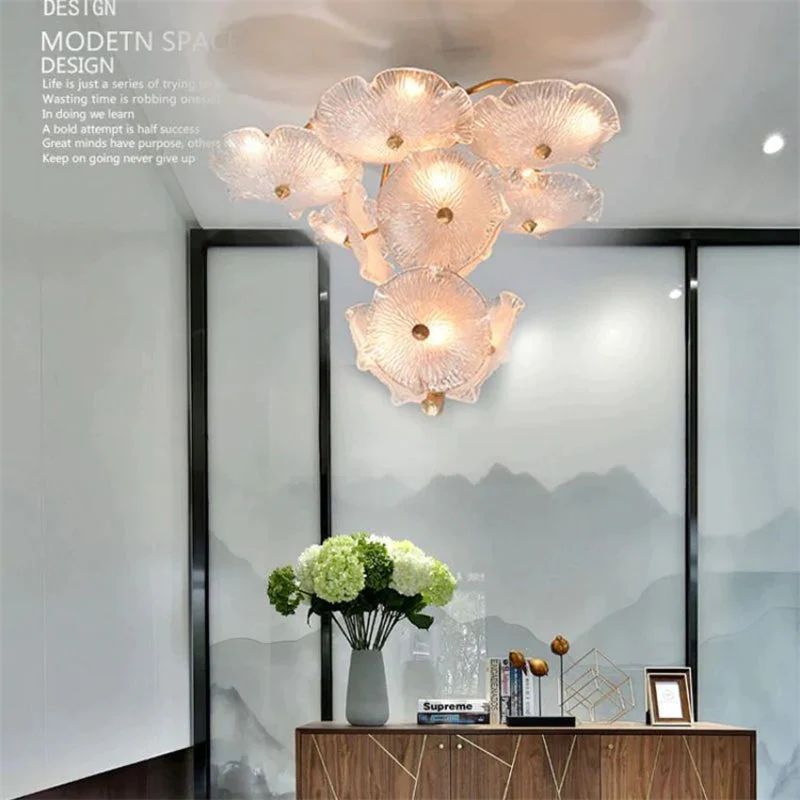 TLL Magnolia Modern Luxury Branch Chandelier For Staircase