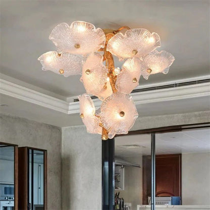 TLL Magnolia Modern Luxury Branch Chandelier For Staircase
