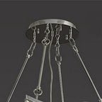 Extra Large Foyer Vertical Layers K9 Crystal Chandelier Chrome Ceiling Lighting Fixture For Staircase Entryway Decor