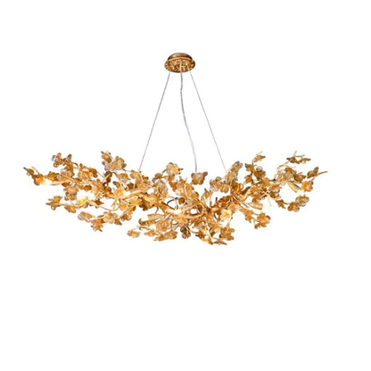 Branch Modern Leaf Linear Chandelier