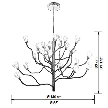 Fukasawa Flowers Chandelier