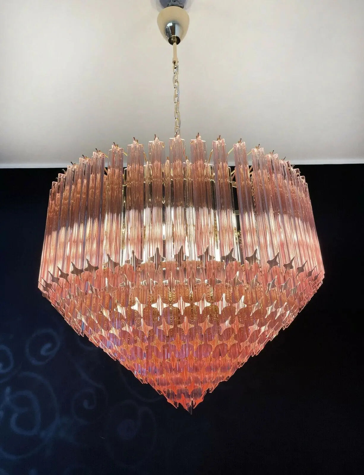 Murano Glass Chandelier – Pink