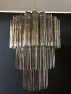 Murano Glass Chandelier – Smoked