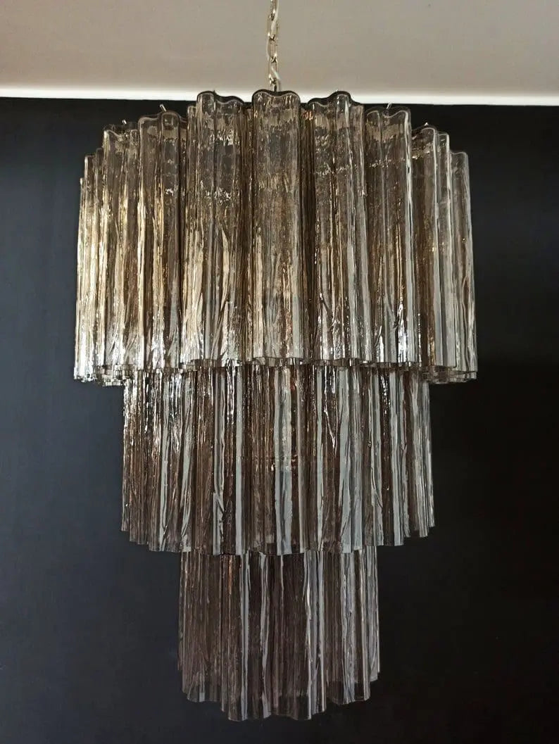 Murano Glass Chandelier – Smoked