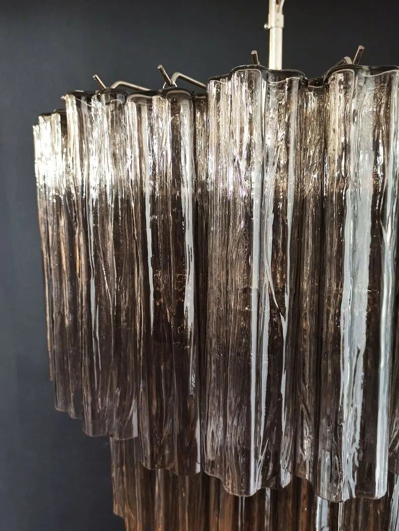 Murano Glass Chandelier – Smoked