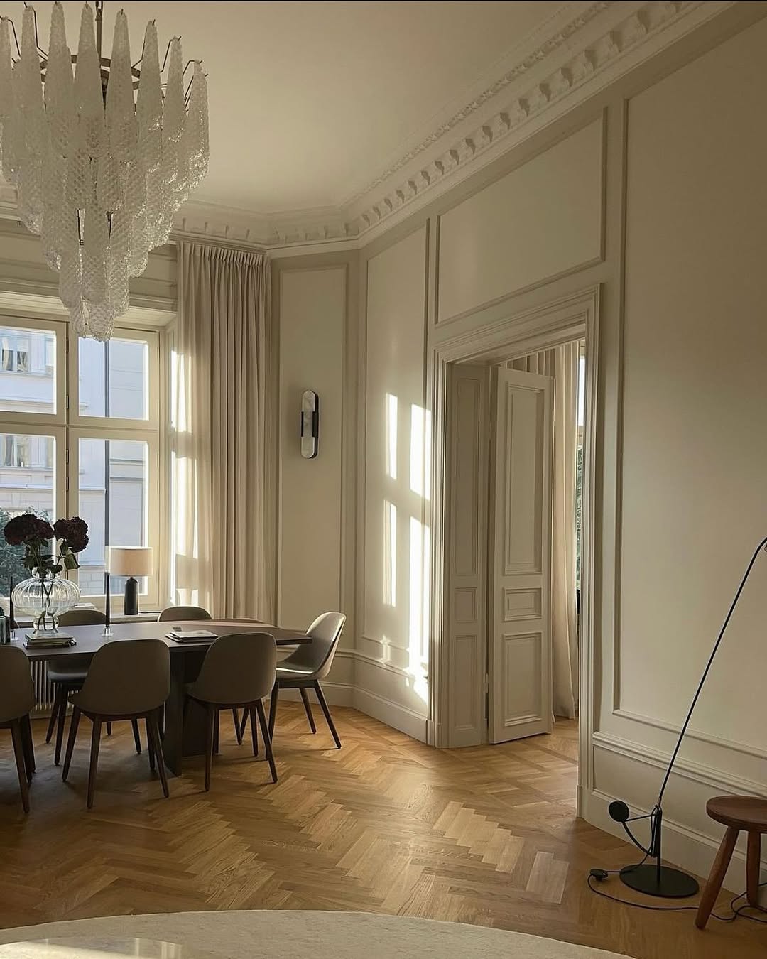 Murano Chandelier – Drop – Transparent