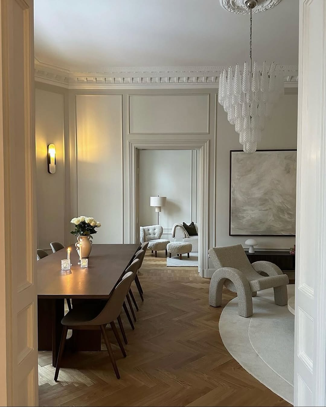 Murano Chandelier – Drop – Transparent