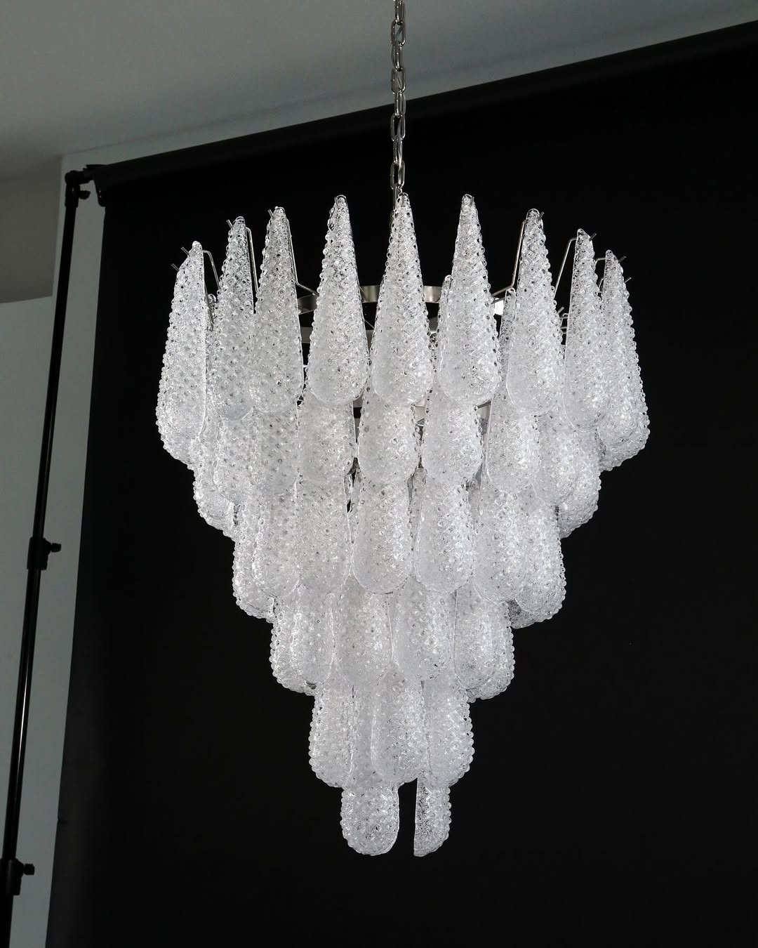 Murano Chandelier – Drop – Transparent