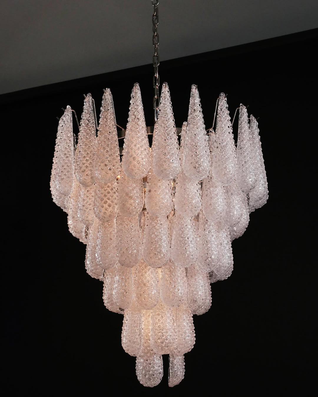 Murano Chandelier – Drop – Transparent