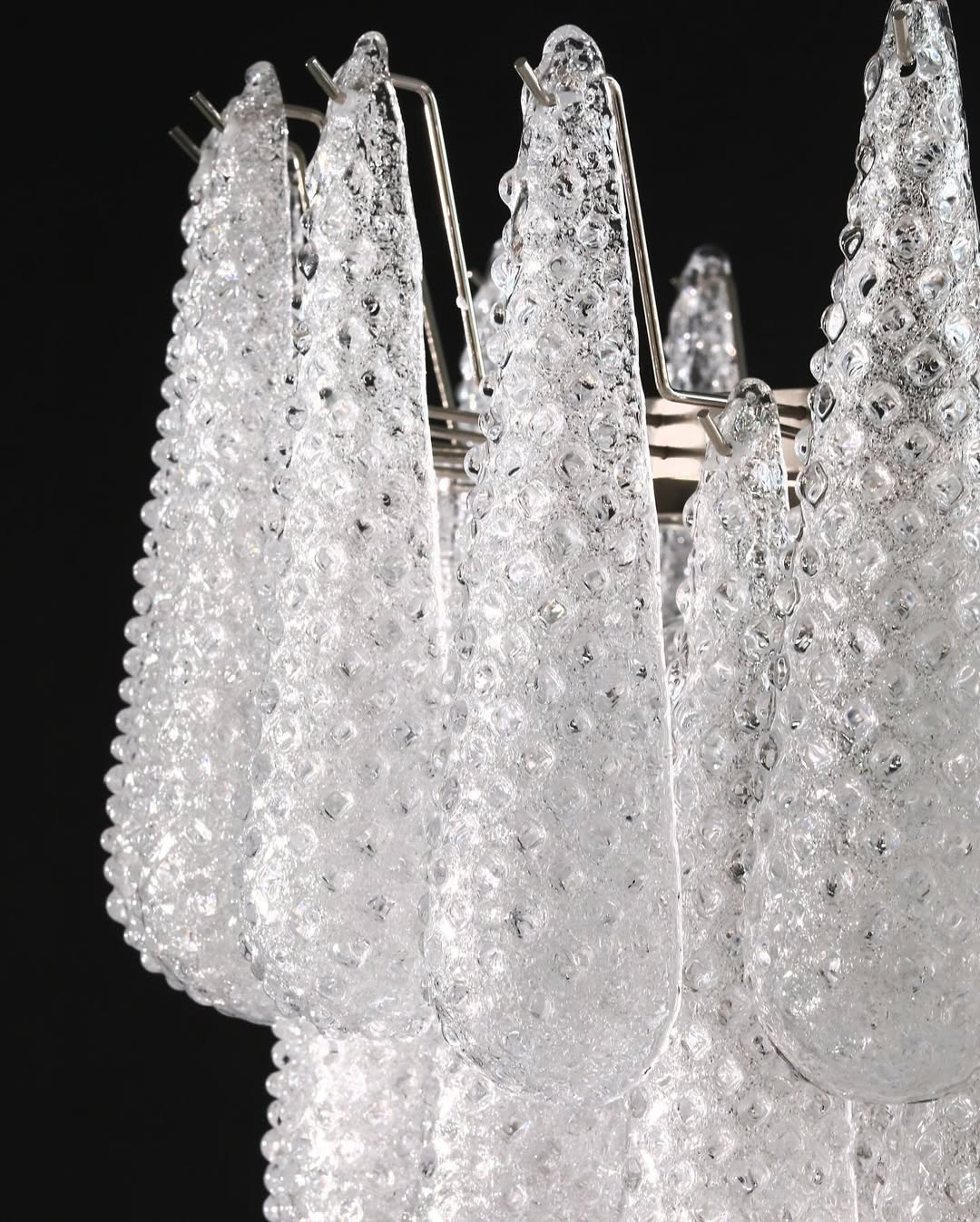 Murano Chandelier – Drop – Transparent
