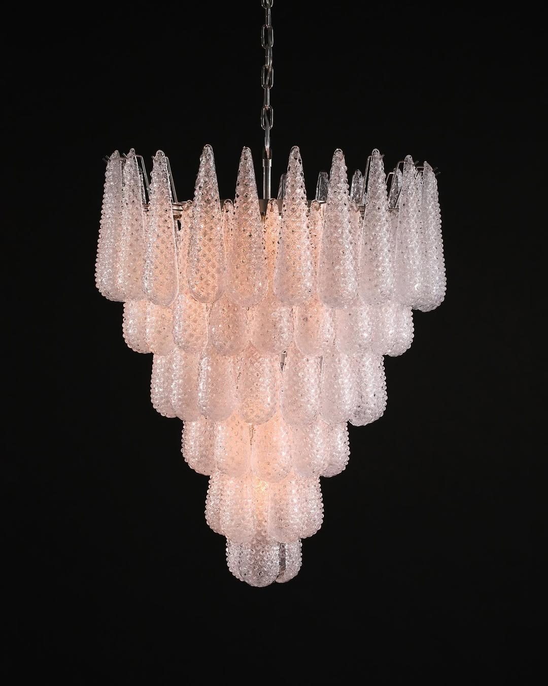 Murano Chandelier – Drop – Transparent