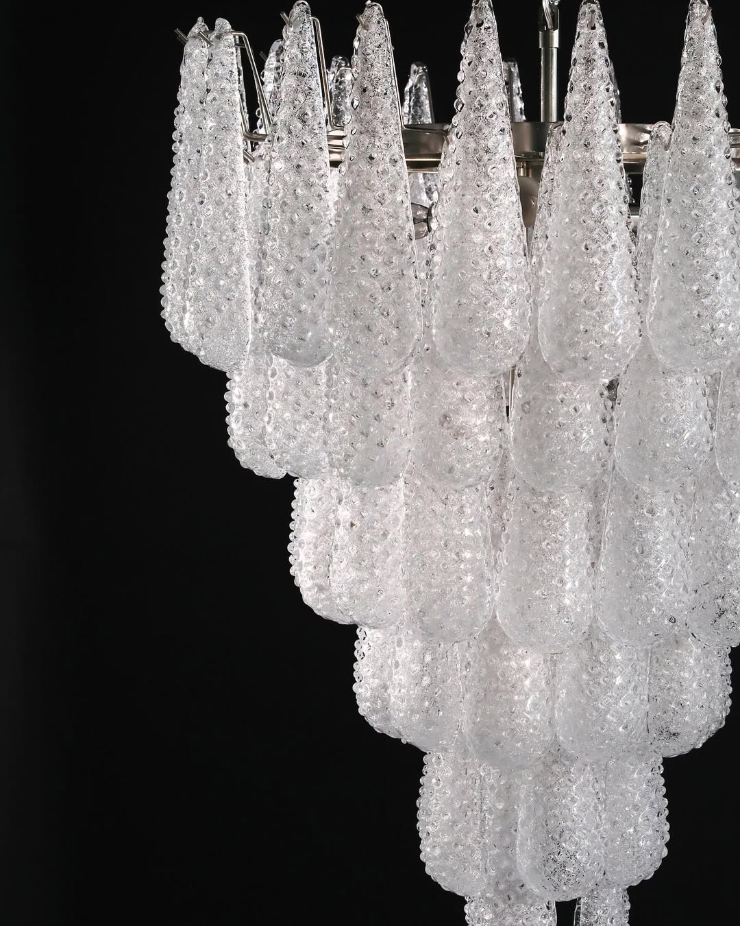 Murano Chandelier – Drop – Transparent