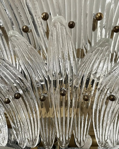 Murano Chandelier – Palmette– Smoked