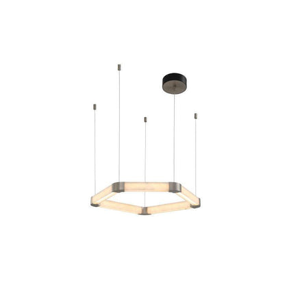 Ola Single Alabaster Ring Chandelier