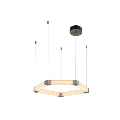 Ola Single Alabaster Ring Chandelier