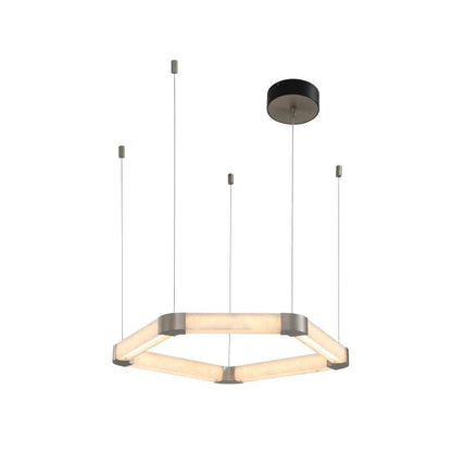 Ola Single Alabaster Ring Chandelier