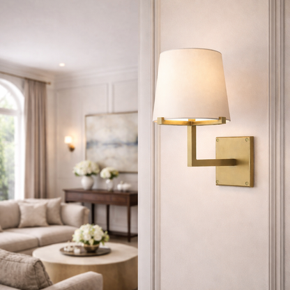 Parenlace Fabric Shade Grand Sconce
