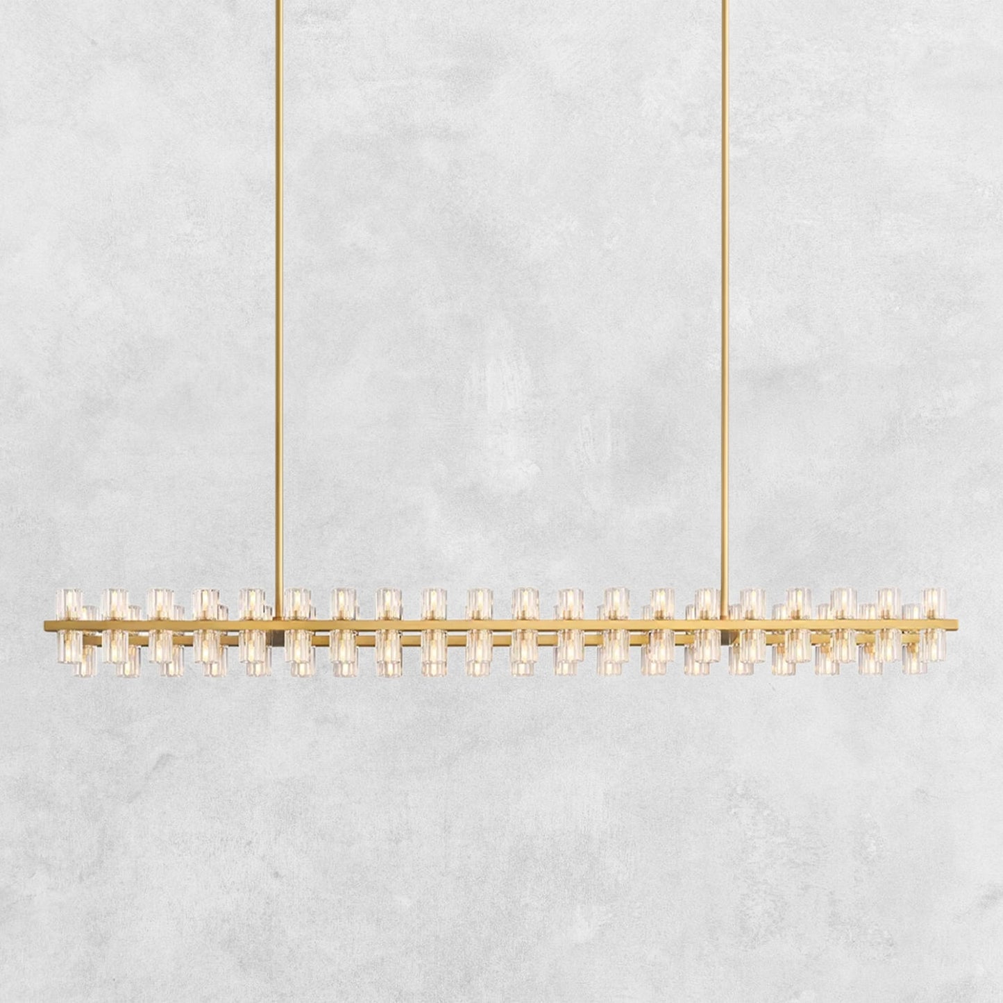 Reger Crystal Rectangular Chandelier 54'' 72"
