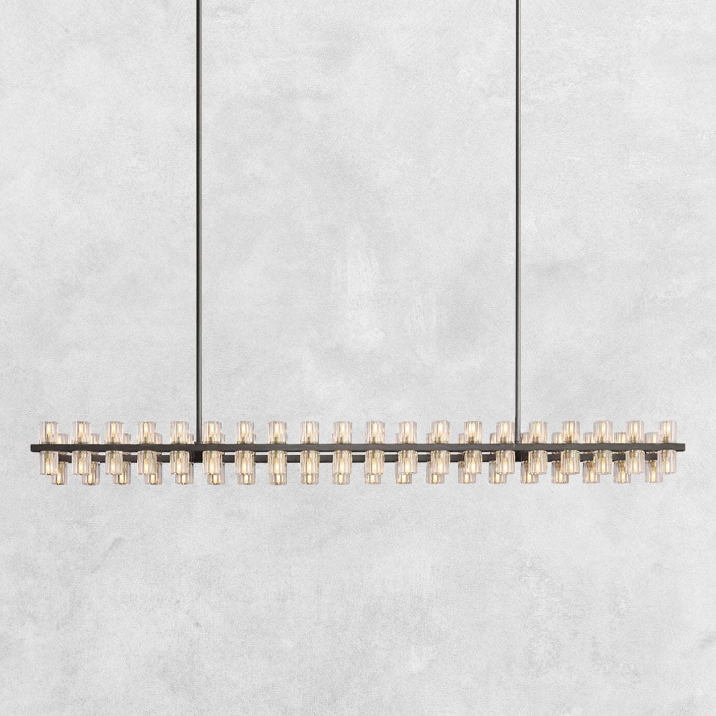 Reger Crystal Rectangular Chandelier 54'' 72"