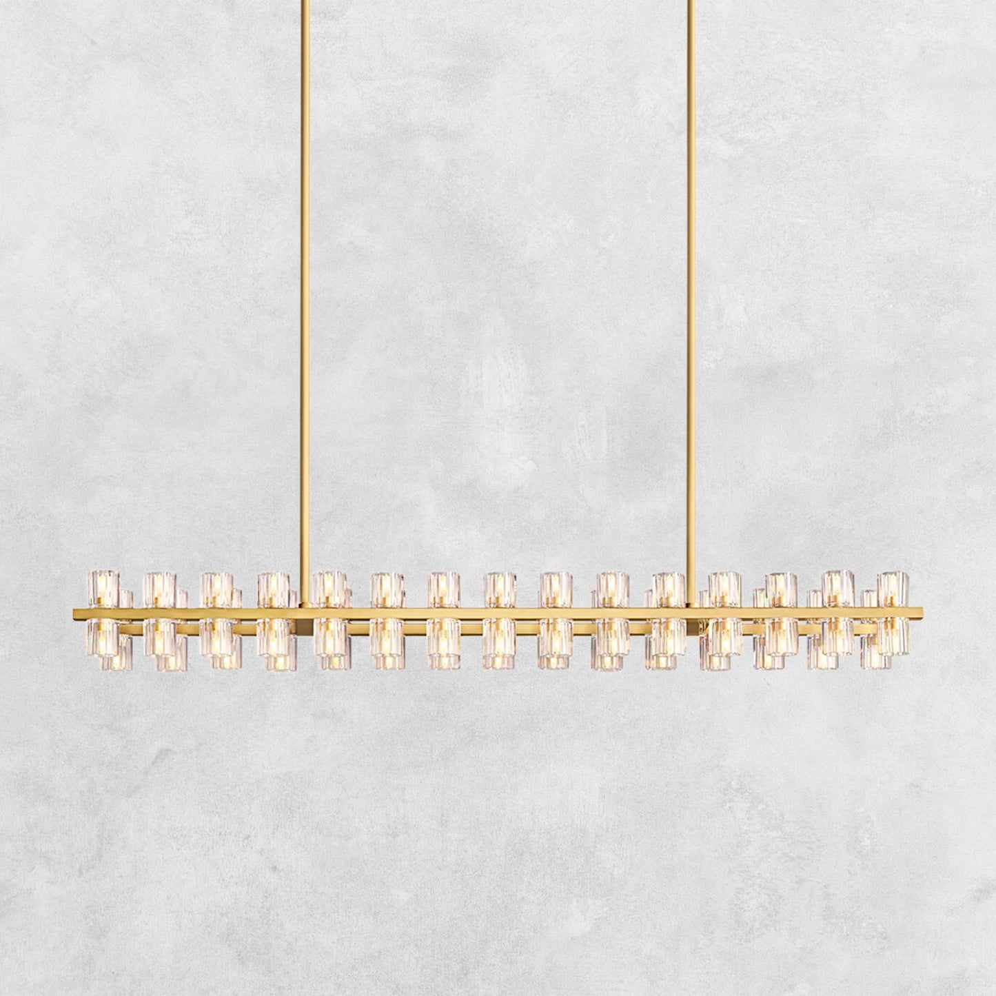 Reger Crystal Rectangular Chandelier 54'' 72"