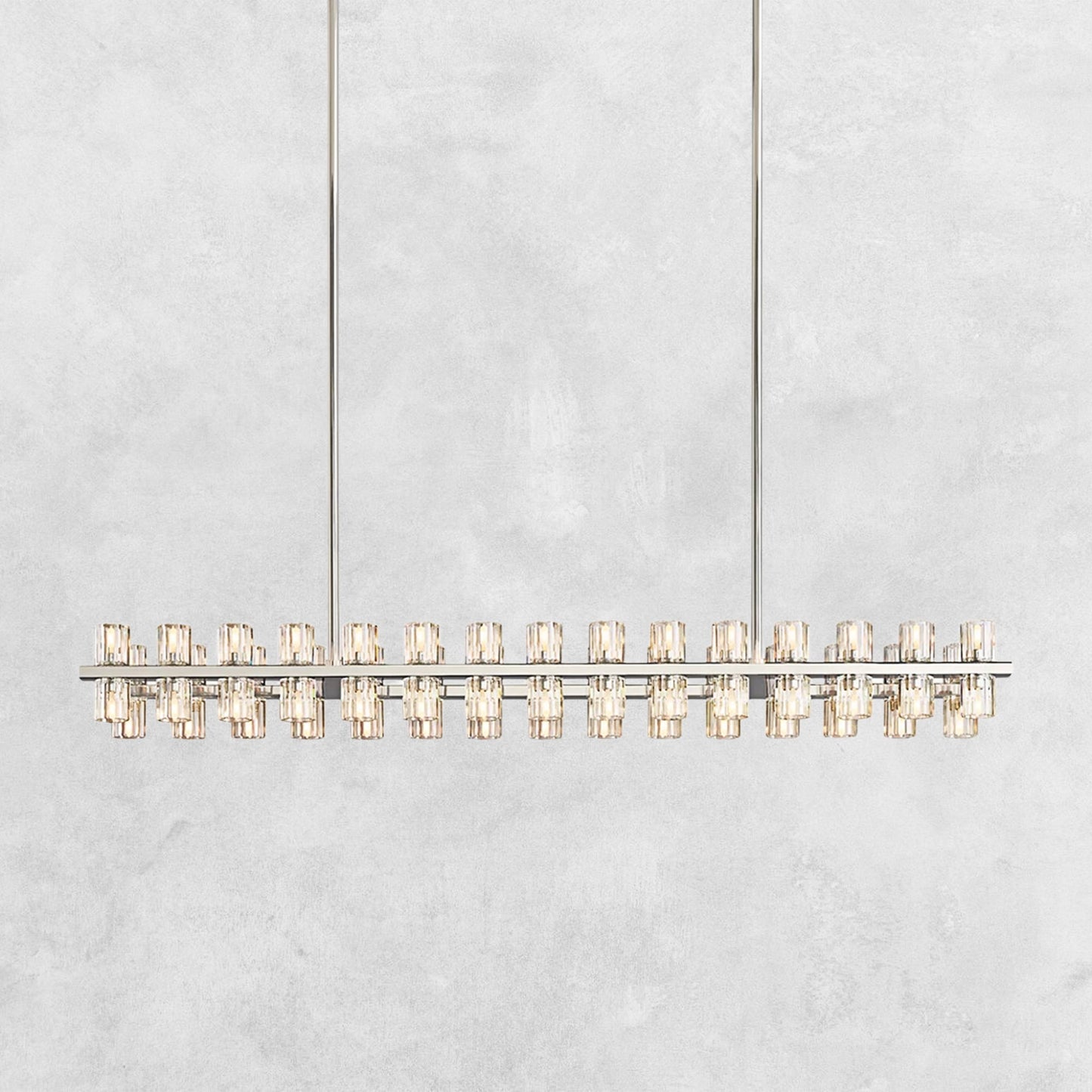 Reger Crystal Rectangular Chandelier 54'' 72"