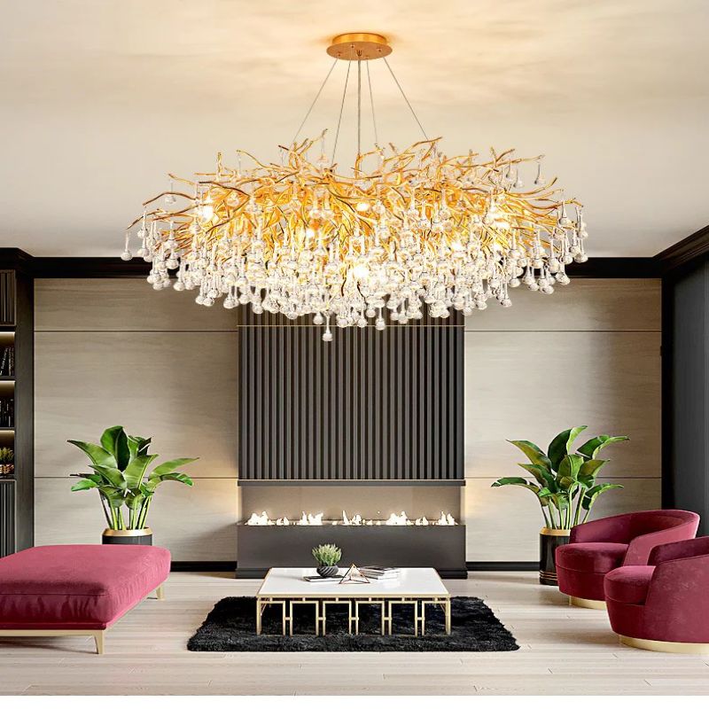 TLL Aquarcadia Living Room Branch Chandelier
