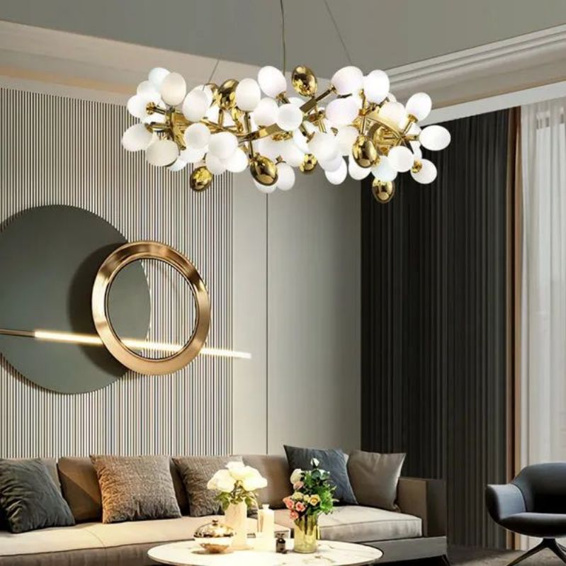 Pretty Grape Circle Branch Chandelier