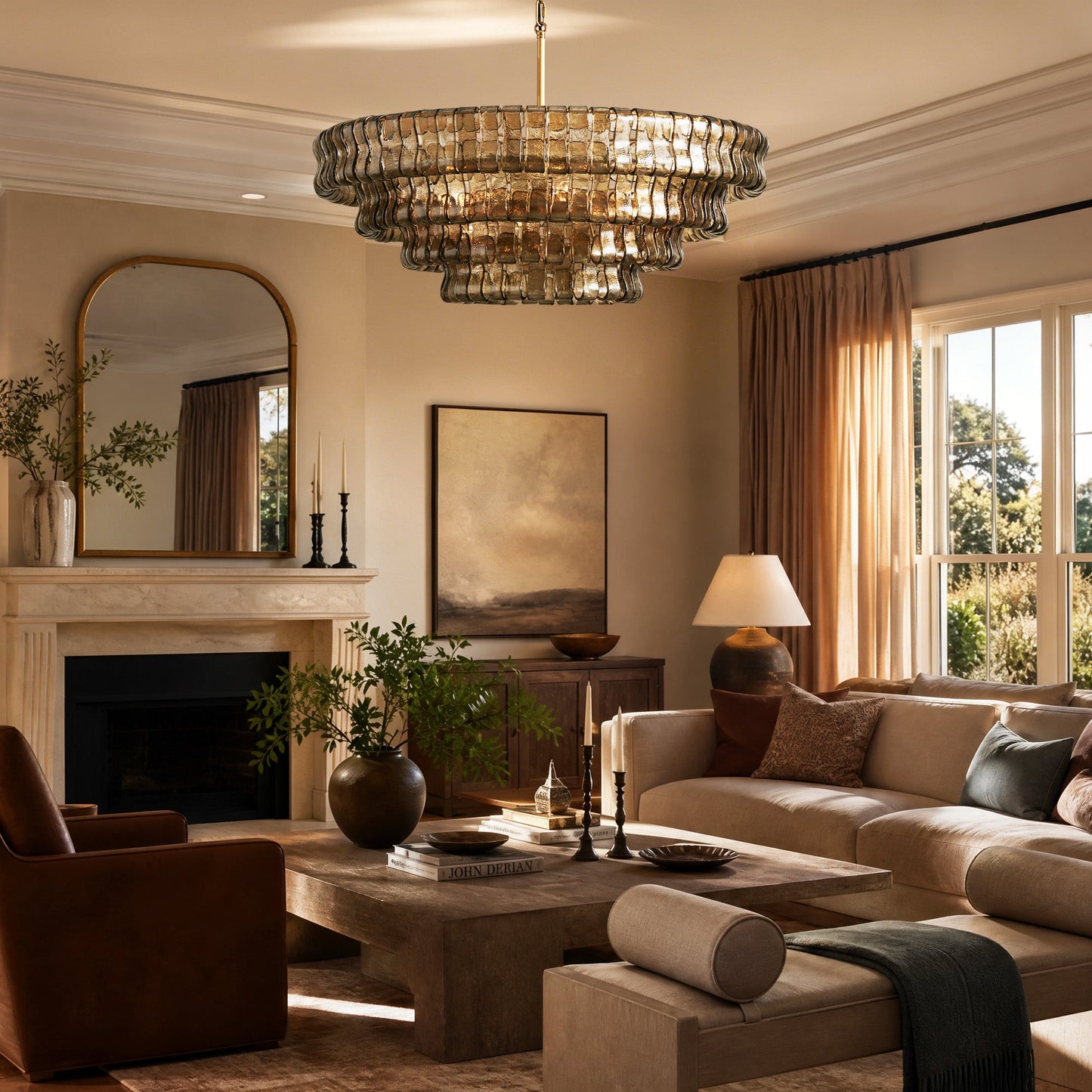Ghiaccio Round Chandelier