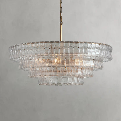 Ghiaccio Clear Class Round Chandelier