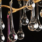 TLL Ran Colorful Crystal Dining Branch Chandelier