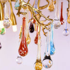 TLL Ran Colorful Crystal Dining Branch Chandelier