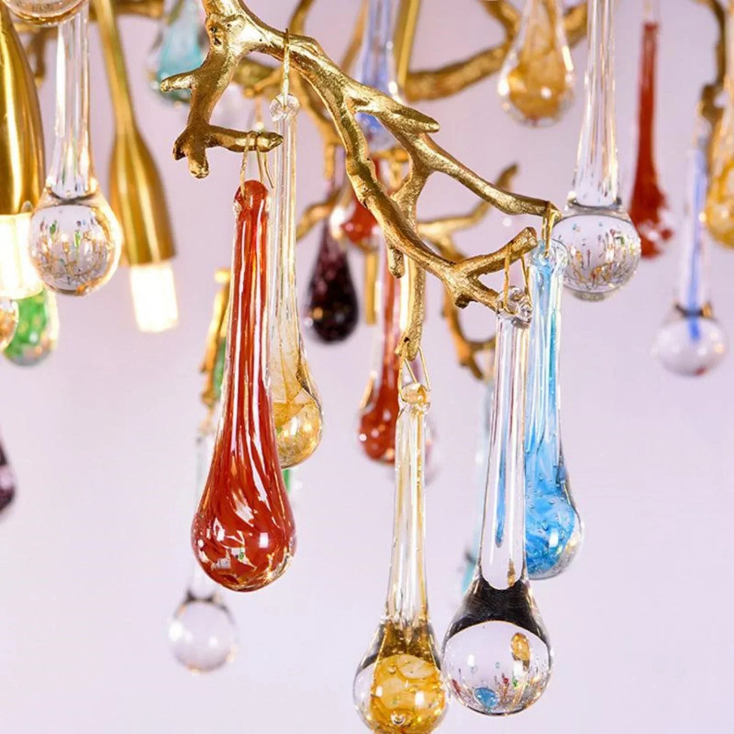 TLL Ran Colorful Crystal Dining Branch Chandelier