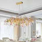 TLL Ran Colorful Crystal Dining Branch Chandelier