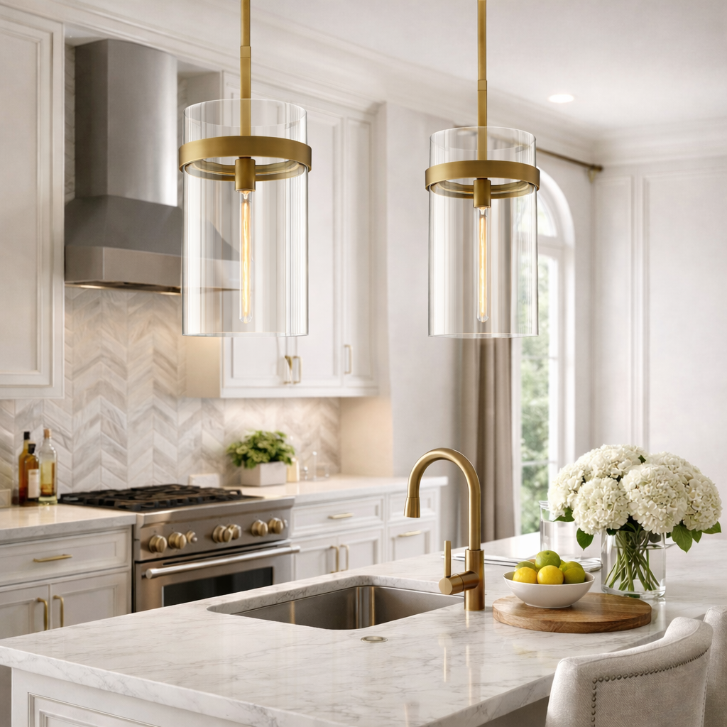 Racerret Clear Glass Pendant