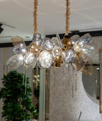 Modern Wine Glass Shape Chandelier Italian Light Luxury Light Fixture for Dining Room/Living Room