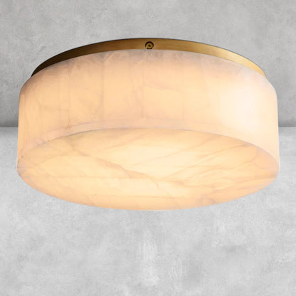 Riora Calcite Round Flushmount 6"10"14"