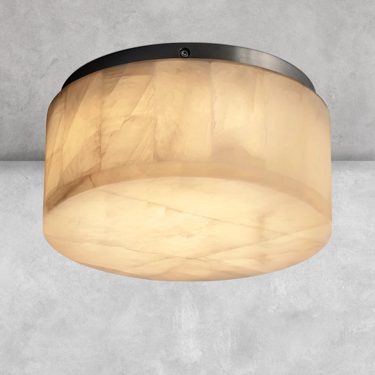 Riora Calcite Round Flushmount 6"10"14"