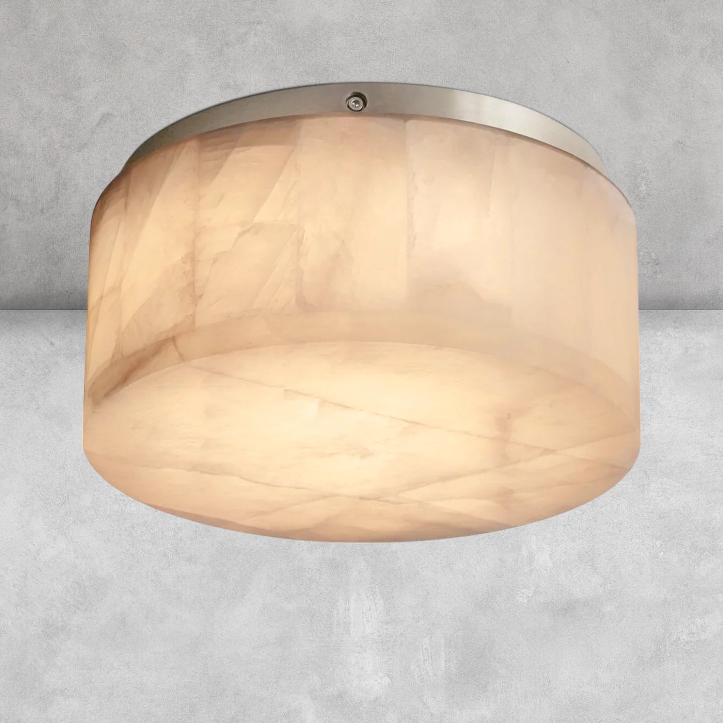 Riora Calcite Round Flushmount 6"10"14"