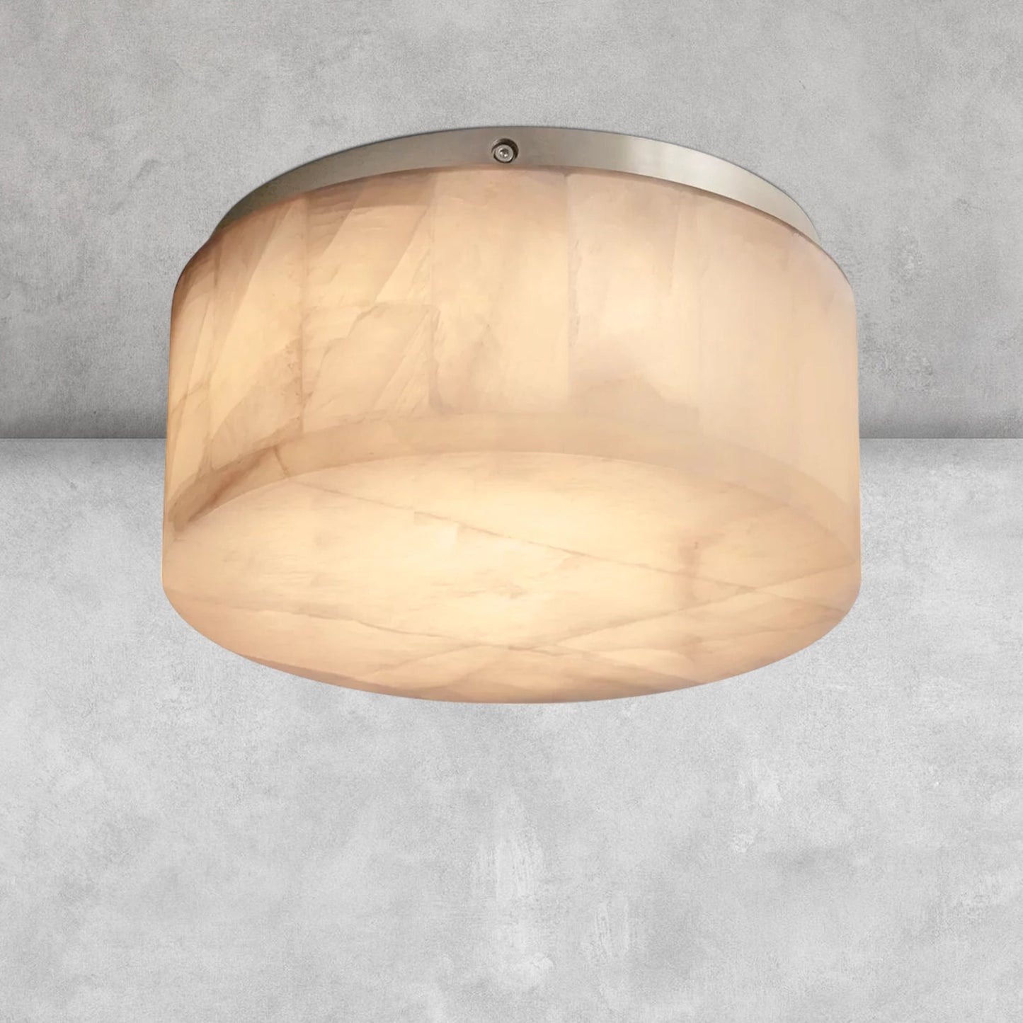 Riora Calcite Round Flushmount 6"10"14"