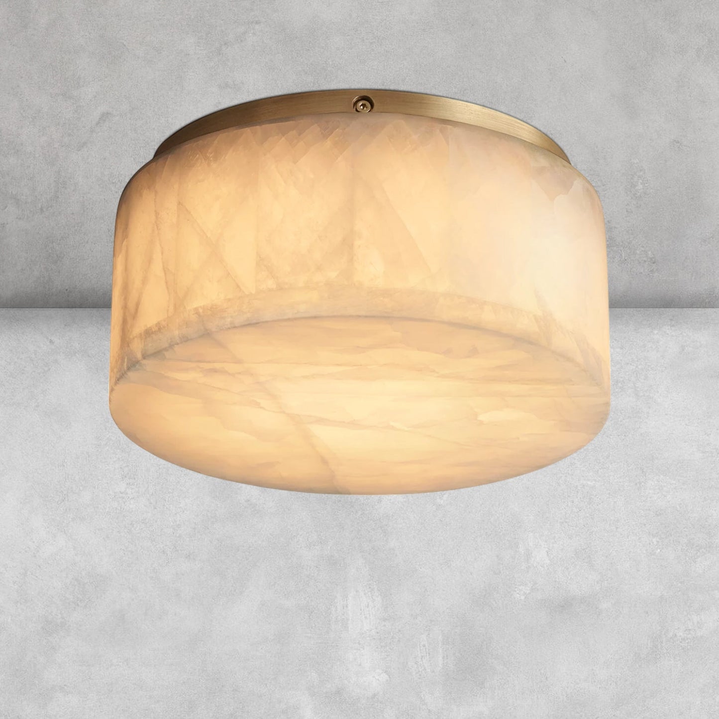 Riora Calcite Round Flushmount 6"10"14"
