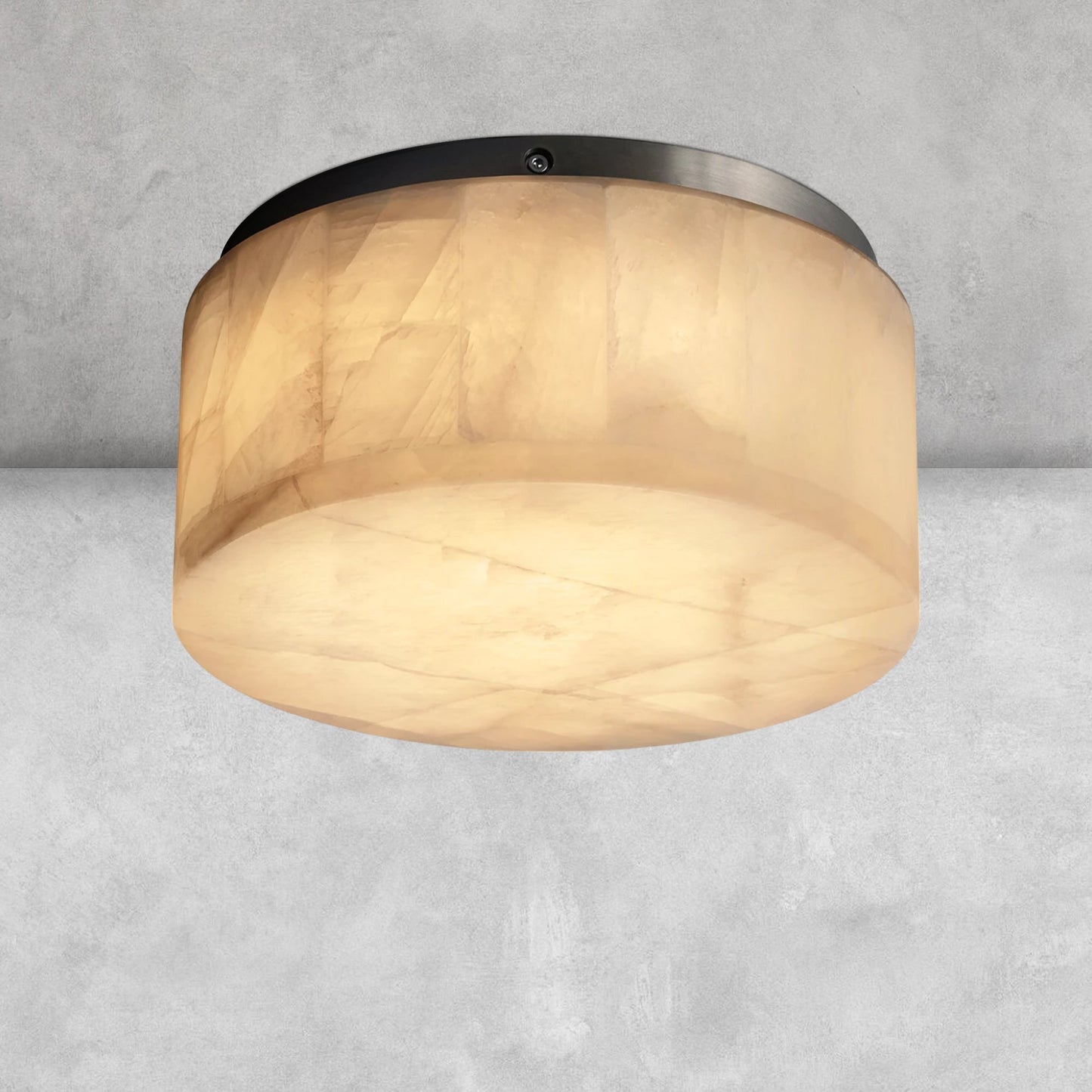 Riora Calcite Round Flushmount 6"10"14"