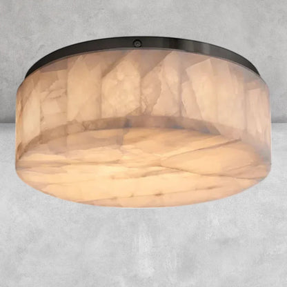 Riora Calcite Round Flushmount 6"10"14"