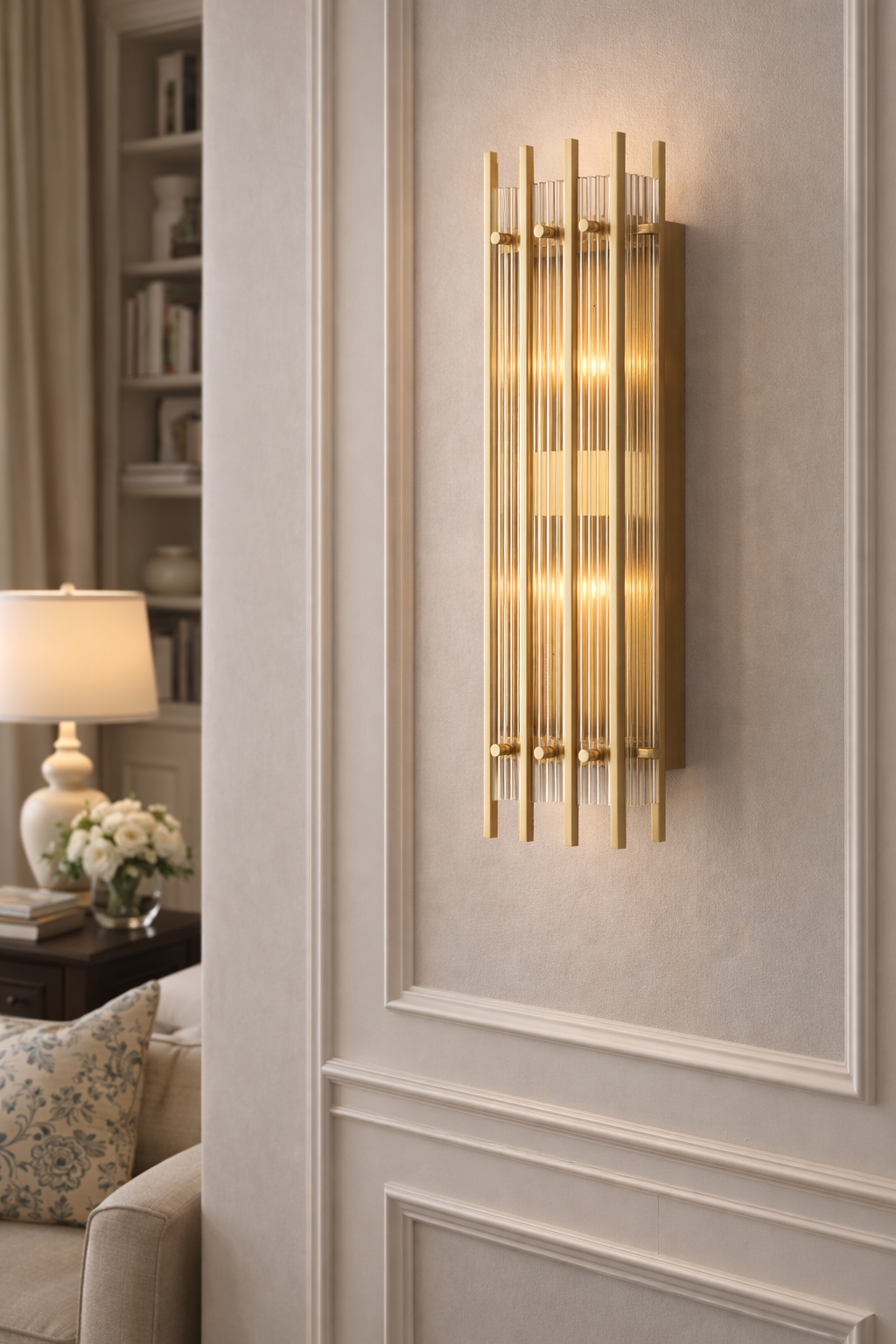 Sae Nari Glass Grand Rectangular Sconce
