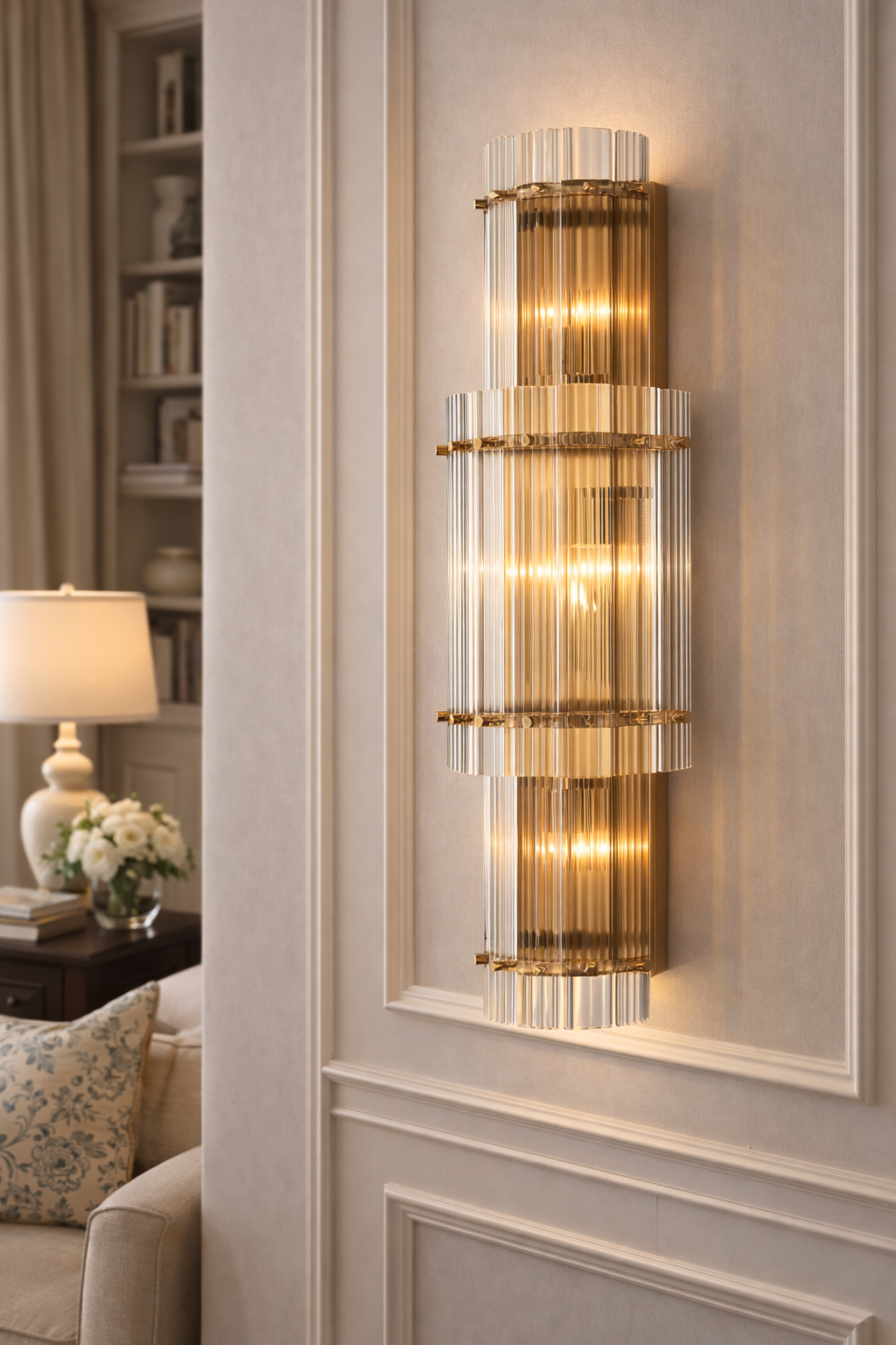 Sae Nari Glass Grand Round Sconce