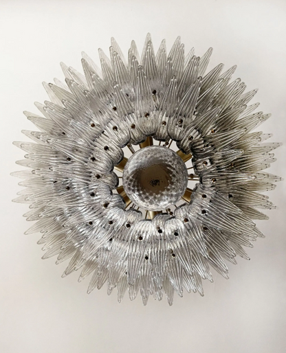 Murano Chandelier – Palmette– Smoked