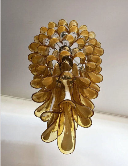 Murano Glass Chandelier – Caramel 31.50"D