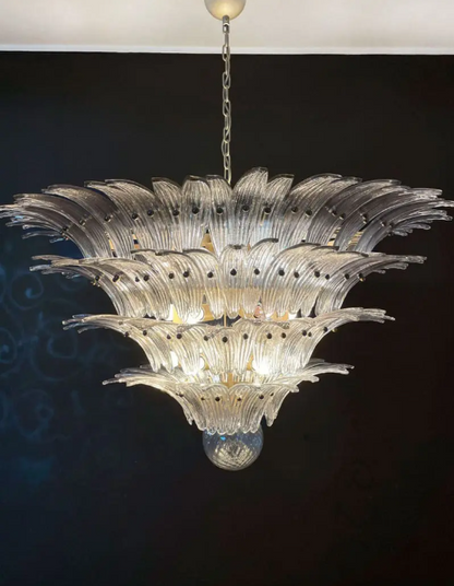 Murano Chandelier – Palmette– Smoked