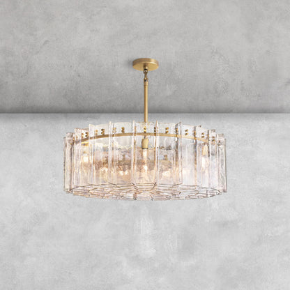 Haetic Smoke Glass Round Chandelier 36'' 48''