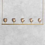 Bouble De Crystal Ball Linear Chandelier 48" 60"